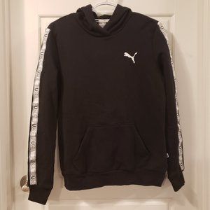 NWT Women's Puma Refined Elevated Black White Cotton Hoodie - Size M